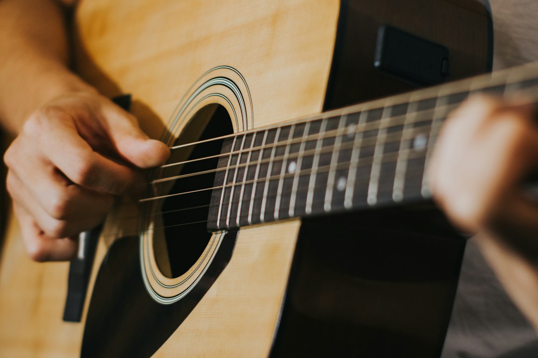 Photo change guitar strings