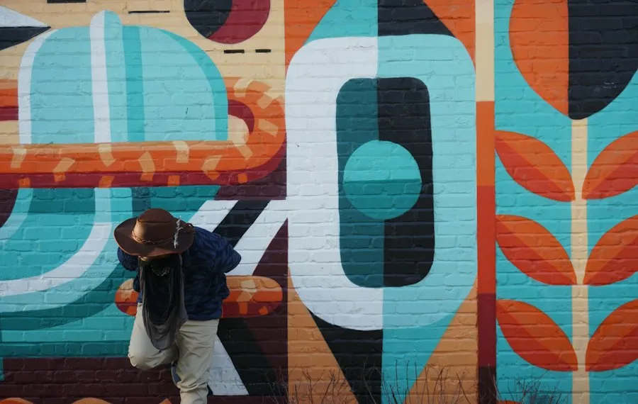 Photo urban art mural street art