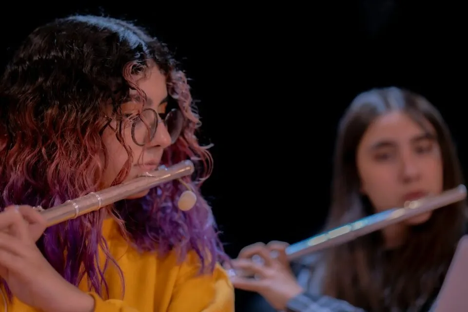 Photo student study flute selection